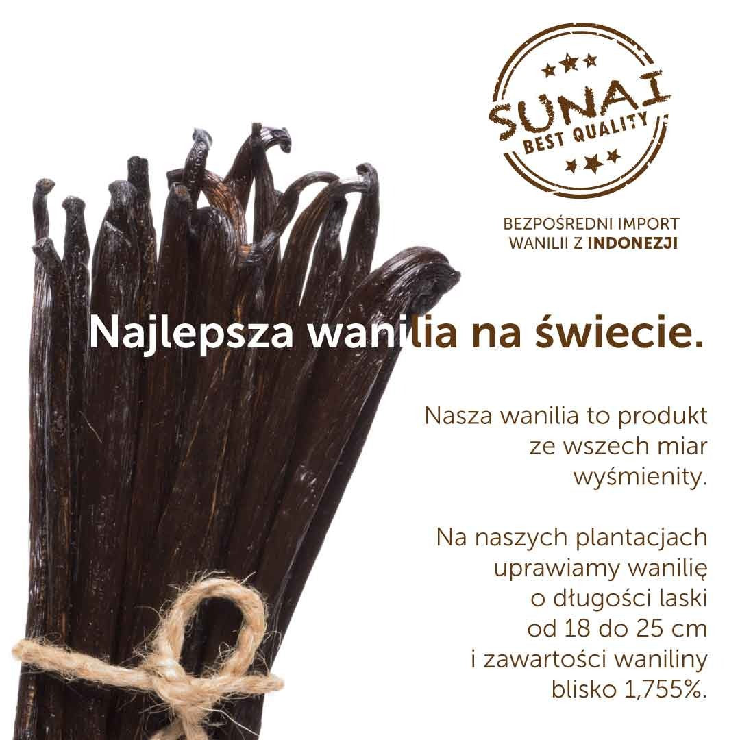 Świeże laski wanilii 30 sztuk